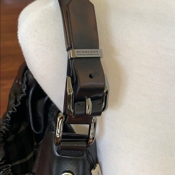 BURBERRY BLACK PRORSUM LARGE WARRIOR HOBO BAG - Picture 9 of 14